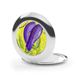 Eggplant Compact Travel Mirror
