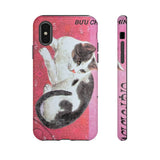 Black and White Cat Tough Phone Case