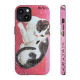 Black and White Cat Tough Phone Case