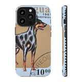 Doberman Dog Tough Phone Case