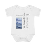 Automobile 1952 Postage Stamp - Infant Baby Rib Bodysuit 0M - 24Mo