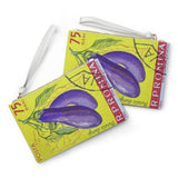 Eggplant Vegetable Clutch Bag