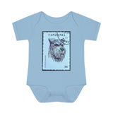 Schnauzer Dog Stamp Baby Onesie