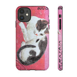 Black and White Cat Tough Phone Case