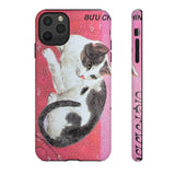 Black and White Cat Tough Phone Case