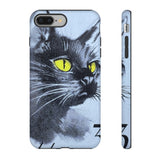 Black Cat Tough Phone Case