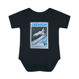 Space Shuttle Stamp Baby Onesie