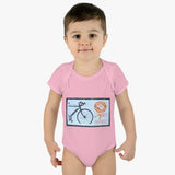 Bike Stamp Baby Onesie