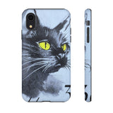 Black Cat Tough Phone Case