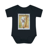 Siamese Cat Stamp Baby Onesie