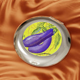 Eggplant Compact Travel Mirror