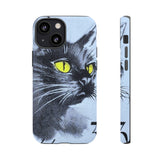 Black Cat Tough Phone Case