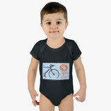 Bike Stamp Baby Onesie