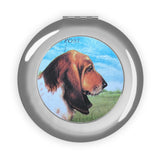 Basset Hound Compact Travel Mirror