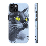 Black Cat Tough Phone Case