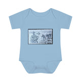 Fisherman Stamp Baby Onesie