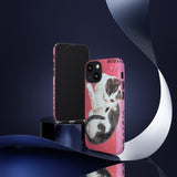 Black and White Cat Tough Phone Case