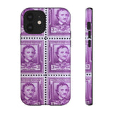 Edgar Allan Poe Stamps Tough Phone Case