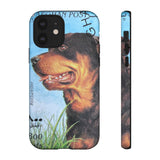 Rottweiler Dog Tough Phone Case