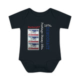 Democracy, Mount Rushmore 1974 Postage Stamp - Infant Baby Rib Bodysuit 0M - 24Mo