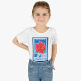 Red Rose Stamp Baby Onesie