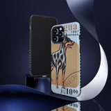 Doberman Dog Tough Phone Case