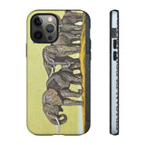Elephant Herd Tough Phone Case