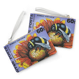 Bee on a Flower Clutch Bag