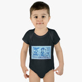 Mermaid Stamp Baby Onesie