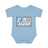 Bike Stamp Baby Onesie