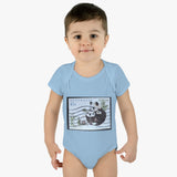 Panda Bear Stamp Baby Onesie