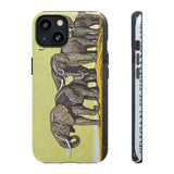 Elephant Herd Tough Phone Case