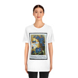 Blue Flowers Stamp T-Shirt