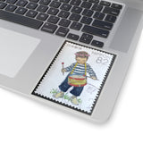 Little Drummer Kid Stamp Sticker