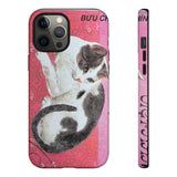 Black and White Cat Tough Phone Case