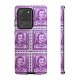 Edgar Allan Poe Stamps Tough Phone Case