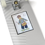 Little Drummer Kid Stamp Sticker