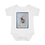Beetle Stamp Baby Onesie