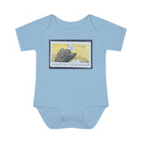 Bald Eagle Stamp Baby Onesie