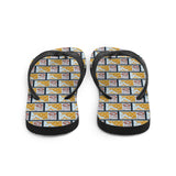 Honey Comb Bee Flip Flops