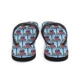 Blood Hound Dog Flip Flops