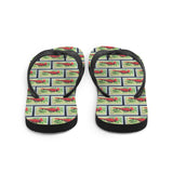 Cardinal Bird Flip Flops
