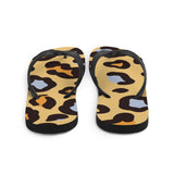 Leopard Print Flip Flops