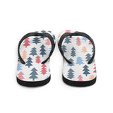 Trees in Snow Print Flip Flops