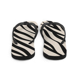 Zebra Print Flip Flops