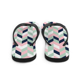 Chevron Print Flip Flops