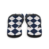 Argyle Sweater Print Flip Flops