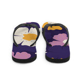 Flower Print Flip Flops