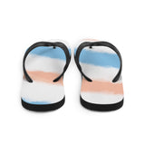 Faded Print Flop Flops