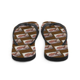 Camel Stamp Flip Flops